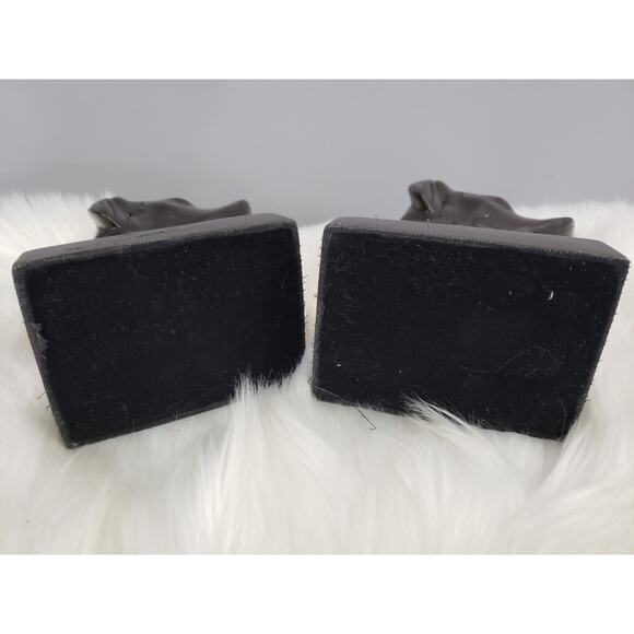 RARE Vintage Painted Bronze Whippet Greyhound Bookends Egyptian Library Decor - Picture 5 of 9